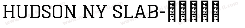 Hudson NY Slab字体转换